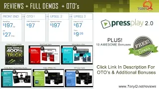 PressPlay 2.0 Live Demo and Review