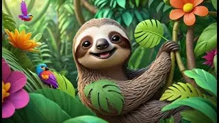 Sleepy Sloth Swings Slow | Gentle Nursery Rhyme | Kids Songs | Baby Music
