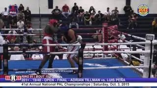 41st Nat. PAL Boxing Tournament | ADRIAN TILLMAN vs. LUIS PE&Ntilde;A