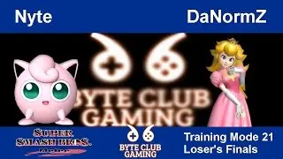 Byte Club Gaming (TM21) SSBM - DaNormZ (Peach) Vs. Nyte (Jiggly Puff) Smash Melee - Losers Finals