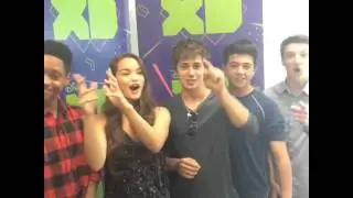 Billy Unger, TJ Williams, Cameron Boyce & Mighty Med cast