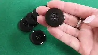 Brown Nylon 30mm 4-Hole Round Buttons Pack Of 6