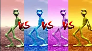 DANCING RAINBOW ALIENS VS DAME TU COSITA❗🎵🔥