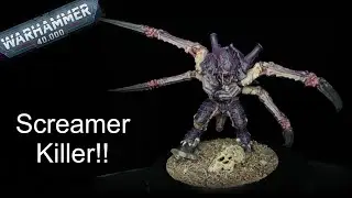 How to paint tyranid screamer killer carnifex | easy wet blending transitions | fixing my mistakes