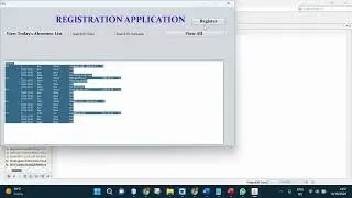Netbeans Java application (GUI, OOP, DB): Part 6: Code GUI class: Displaying data.