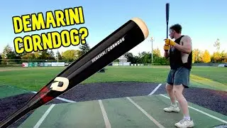 Hitting with the DeMarini CORNDOG | Wood Composite Baseball Bat Review