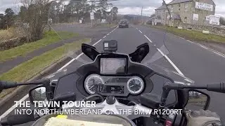 Into Northumberland on the BMW R1200RT.