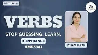 Verbs | 9th Entrance | By Haya Ma'am | ZA Academy