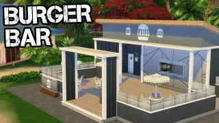 I Renovated EA's UGLY Burger Bar! (Sulani Burger Bar) | #Shorts Build Showcase - The Sims 4