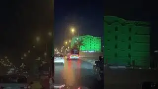 Riyadh king Khalid road at  night 🌉 #trendingvideo #viral #subscribe