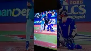 Fan Almost Falls Off Railing. #shorts