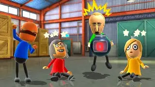 Wii Party U Dojo Domination Play as Beef Boss (Master CPU)