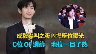 成毅尖叫之夜內場座位曝光，C位or邊緣，地位一目了然成毅 #王一博 #王鶴棣#蓮花樓#