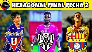 Calendario FECHA 2 del Hexagonal Final de la LigaPro 2025 / Campeonato Ecuatoriano 2025