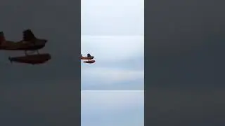 Sea Plane Takeoff In RunWay.