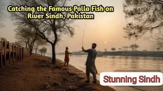 Darya-e-Sindh pe Palla Machli Ka Shikar | River Indus | Stunning Sindh #fishing #River # Sindh