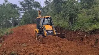 jcb 3dx super road construction - dozing part