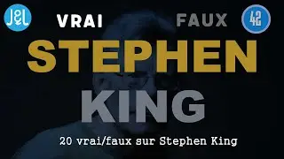 Quiz n°42 - Spécial Stephen King - Thématique - Niveau intermédiaire - Jeux et Logique