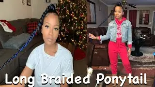 Braided Ponytail | Protective Styles for natural hair | Using Expressions Braiding Hair |