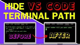 How to hide file path in VS Code Terminal | Hide VS Code Terminal Path | 