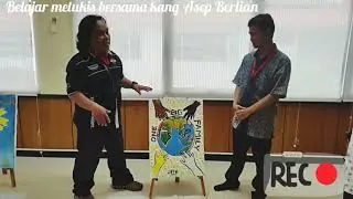 VLOG - Belajar melukis bersama kang Asep Berlian