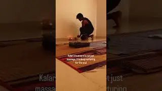 Preparing the space for Kalari massage. #kalaripayattu #kalarimassage