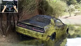 Rebuilding Dodge Challenger SRT Demon Forza Horizon 5 Logitech G29 Stering Wheel Gameplay