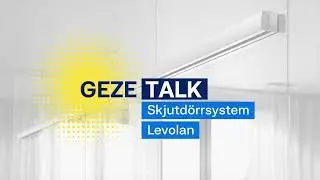 GEZE | Levolan sliding door fitting | product presentation | Swedish with subtitles