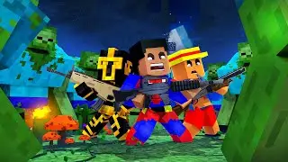 SOBREVIVIMOS A UN APOCALIPSIS DE ZOMBIES MUTANTES EN MINECRAFT TROLL 🧟‍♂️