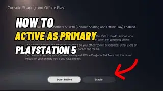 How To Activate Primary Account On PS5 Primary Account Activation On PlayStation 5