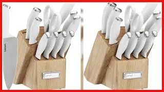 Great product -  Cuisinart C77SSW-12P Color Pro Collection 12 Piece Knife Block Set, White