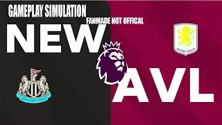 Newcastle United vs Aston Villa | Gameplay Simulation | Fan-Made | Not Official