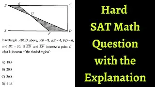 SAT Math Problem with the Explanation - SAT Math Tutor