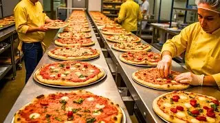 Inside the Modern Pizza Factory: How 100,000 Pizzas Are Made _ $2 per Pizza