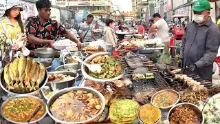 Unbelievable! Cambodian Street Food - Walking Tour in Olympic, Boeung Trabek & Riverside Walk Street