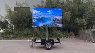 Double sided LED trailer screen