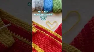 Crocheting a 2024 #temperatureblanket #handmade #crochet #easycrochet #crochetblanket #hekle #h&auml;keln