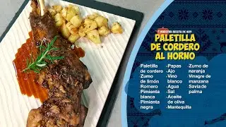 #AlAlim&oacute;n 54. Receta de PALETILLA DE CORDERO al horno, junto a... &iexcl;Sislena Caparrosa!