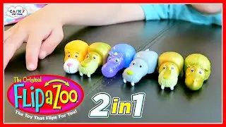 FLIP A ZOO Blind Bag Two In One Animals Toy Review For Kids