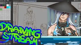 Working on my Book Cover Art  before I run out of steam | Art Stream