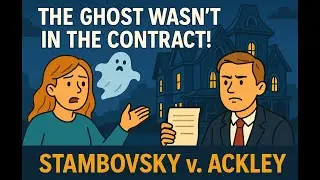 Stambovsky v. Ackley (1991) - Caveat Emptor & Disclosure in Real Estate Law #LawExplained #Lawcases