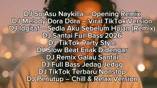DJ TIKTOK TERBARU 2026 🔥 So Asu Naykilla x Melody Dora Dora x Sedia Aku | Full Bass Santai & Party