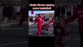 Mattia Binotto plays basketball...