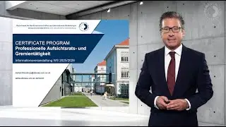 Weiterbildungsprogramm &bdquo;Professionelle Aufsichtsrats- und Gremient&auml;tigkeit&ldquo;