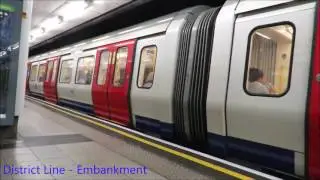 Trains arriving and leaving stations