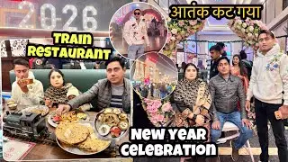 New year 2026👑celebration in India (murthal train restaurant ❤️dance +mom birthday party 🥳