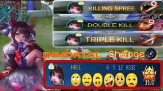 mobile legends Change gameplay |she destroyed everyone | Mobile legends