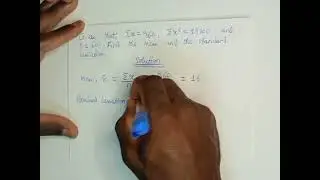 Calculating the mean and standard deviation for ungrouped Data