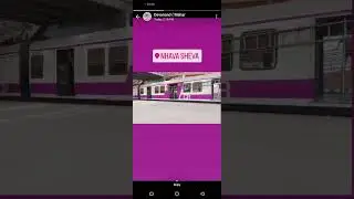 FIRST LOCAL ON NHAVA SHEVA RAILWAY STATION #NHAVASHEVA #URAN