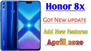 Honor 8x Got new update Vowifi feature april 2020